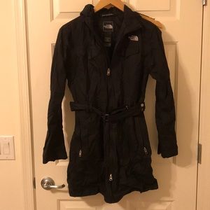 North Face Hyvent Light Black Hooded Rain Jacket S M